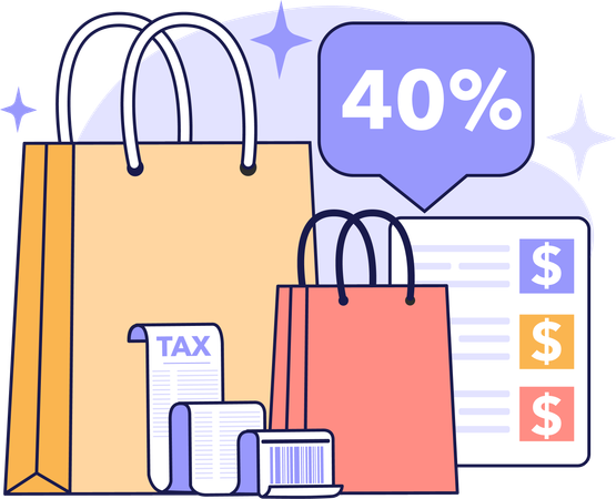 Shopping sale  Illustration