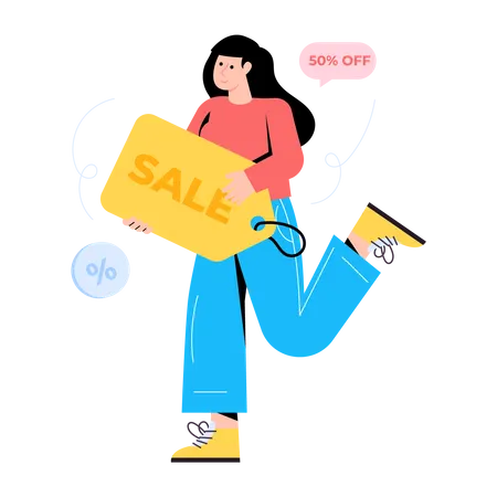 Shopping Sale  Illustration