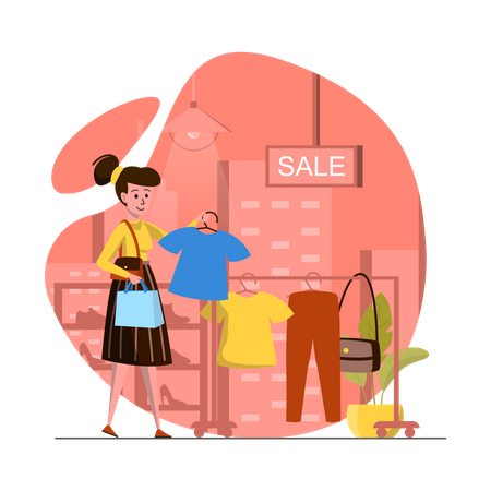 Shopping sale  Illustration