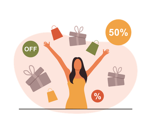 Shopping sale  Illustration