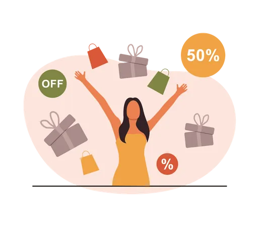 Shopping sale  Illustration