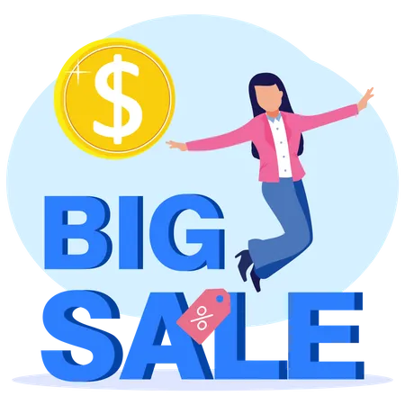 Shopping Sale  Illustration