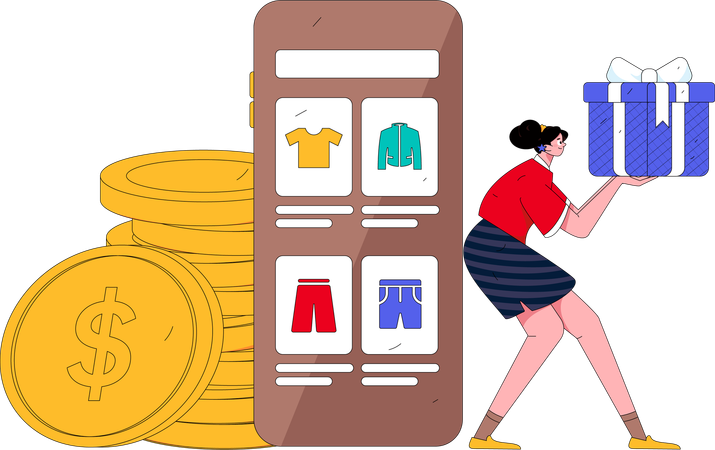 Shopping Sale  Illustration