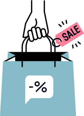 Shopping sale  Illustration