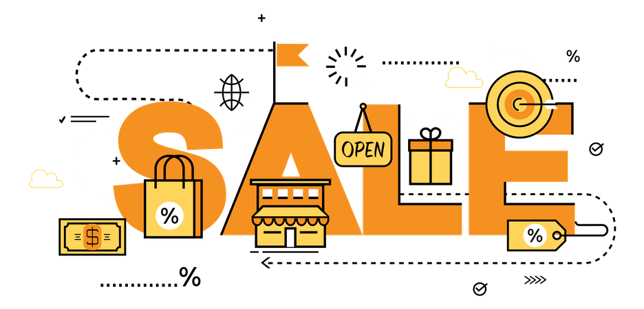 Shopping sale  일러스트레이션