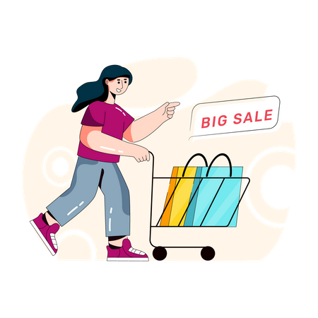 Shopping Sale  일러스트레이션