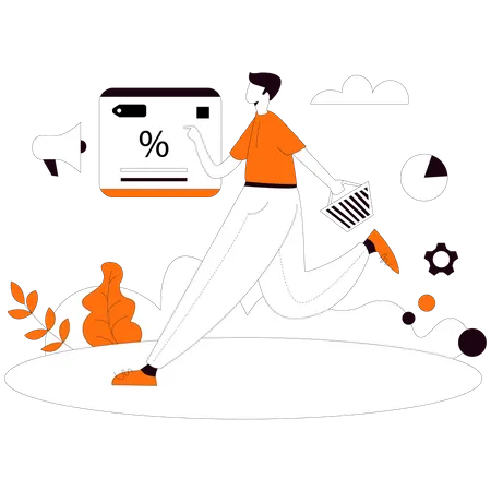 Shopping sale marketing  Illustration