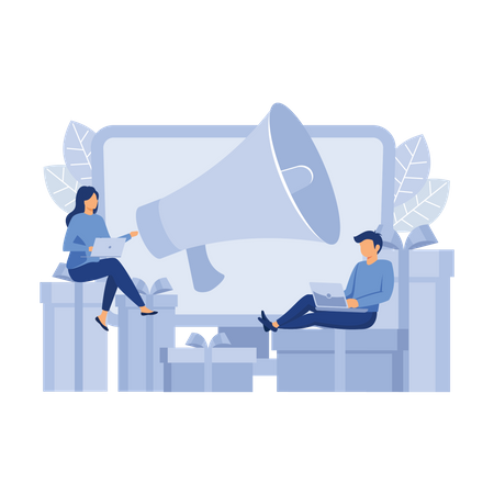 Shopping Sale marketing  일러스트레이션