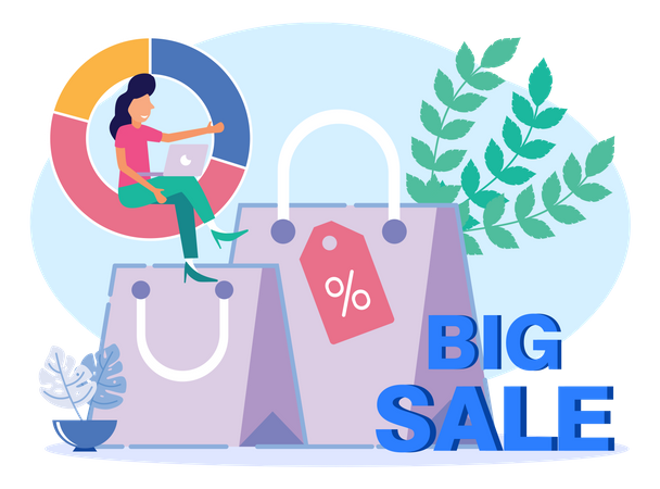 Shopping Sale Offer Illustration