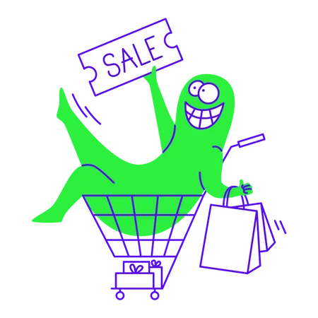 Shopping sale offer  Illustration