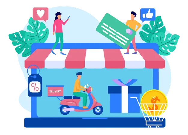 Shopping Sale Offer  Illustration