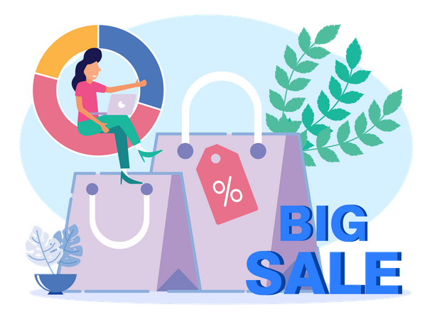 Shopping Sale Offer  Illustration