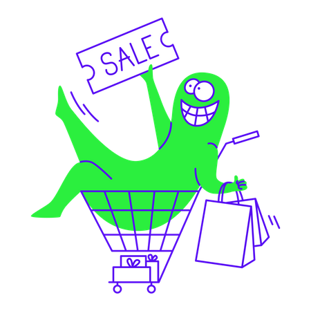 Shopping sale offer  Illustration