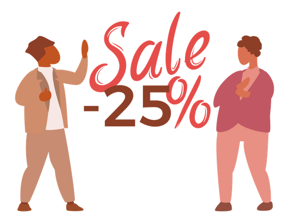 Shopping sale offer  일러스트레이션