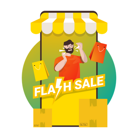 Shopping Sale Promotion Illustration