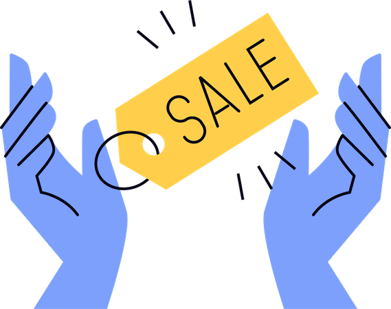 Shopping sale tag  Illustration