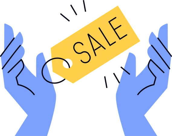 Shopping sale tag  Illustration