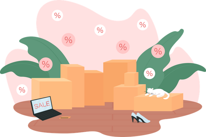 Shopping sales  Illustration