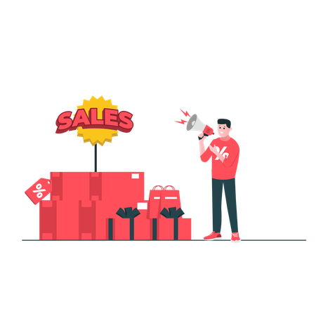 Shopping sales Promotion  Illustration