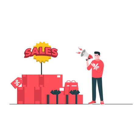 Shopping sales Promotion  Illustration