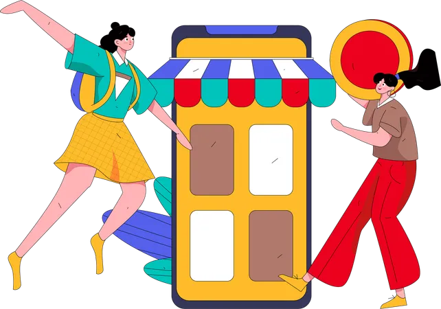 Shopping Savings  Illustration