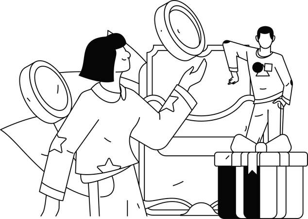 쇼핑 저축  일러스트레이션