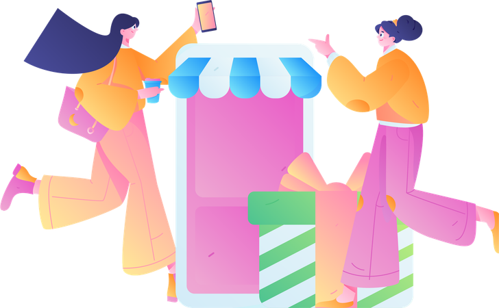 Shopping Savings  Illustration