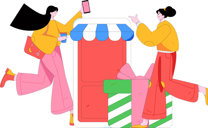 Shopping Savings  Illustration