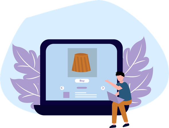 Shopping Service  Illustration