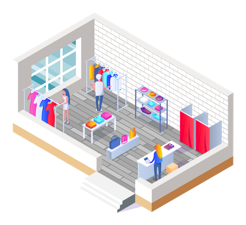Shopping Store Illustration