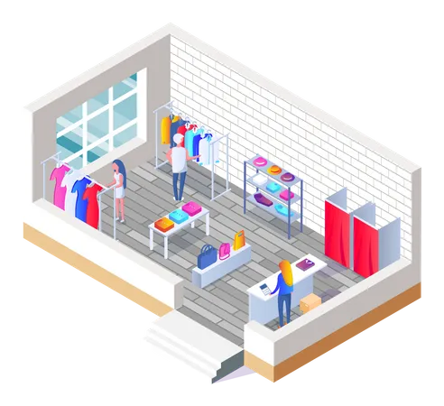 Shopping Store Illustration