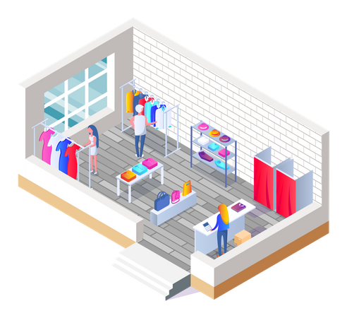 Shopping Store  Illustration