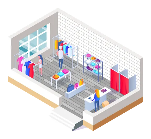 Shopping Store  Illustration