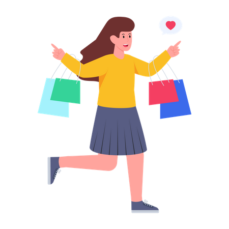 Shopping Time  Illustration
