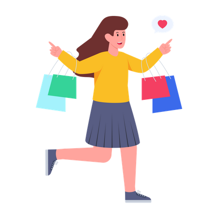 Shopping Time  Illustration