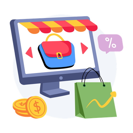 Shopping Trends  Illustration