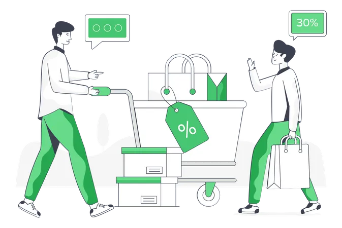 Shopping Trolley  Illustration