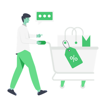 Shopping Trolley  Illustration