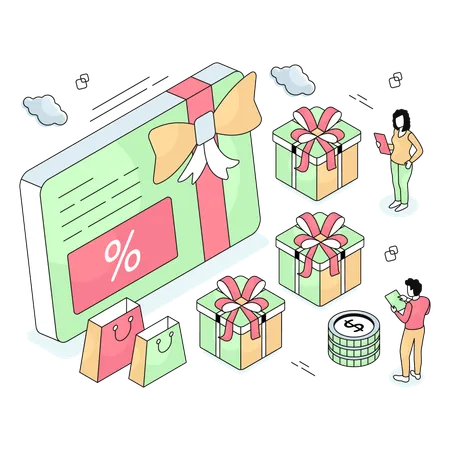 Shopping voucher  Illustration