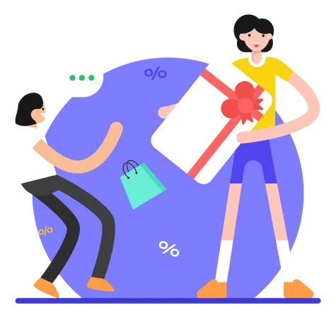 Shopping Voucher  Illustration