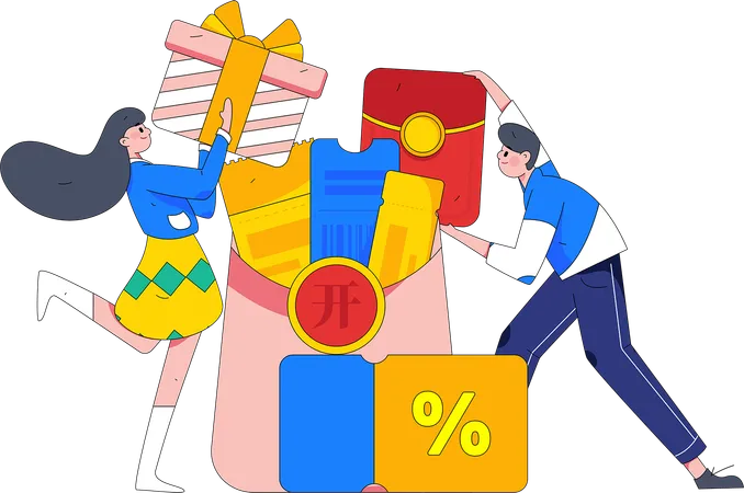 Shopping Voucher  Illustration