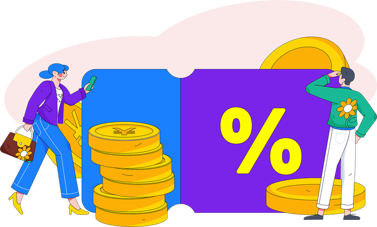 Shopping Voucher  Illustration