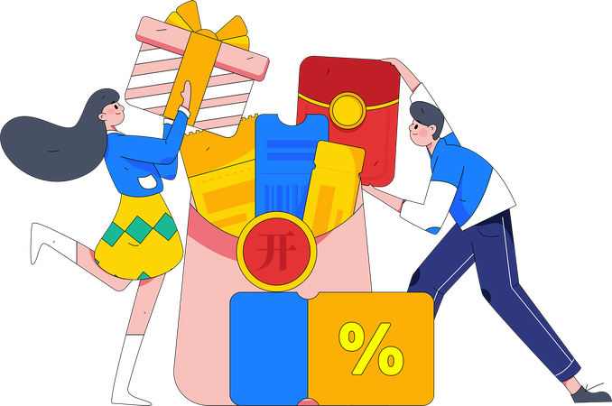 Shopping Voucher  Illustration