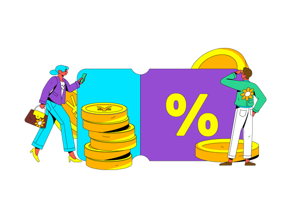 Shopping Voucher  Illustration