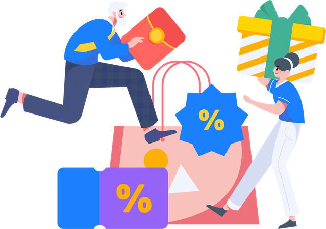 Shopping Voucher  Illustration