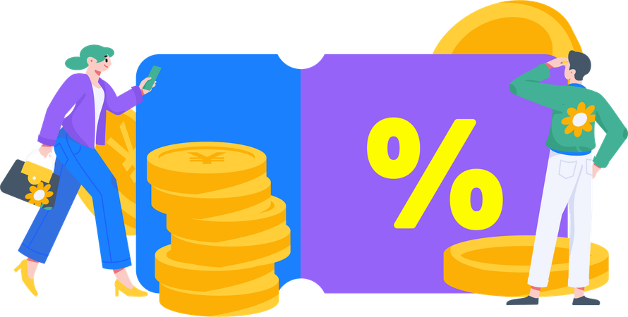 Shopping Voucher  Illustration