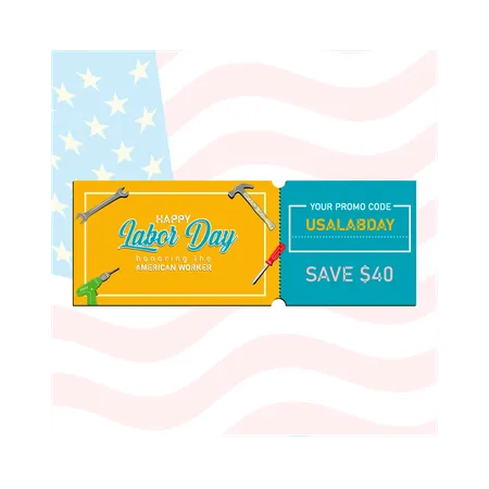 Shopping vouchers for Labor Day  Illustration