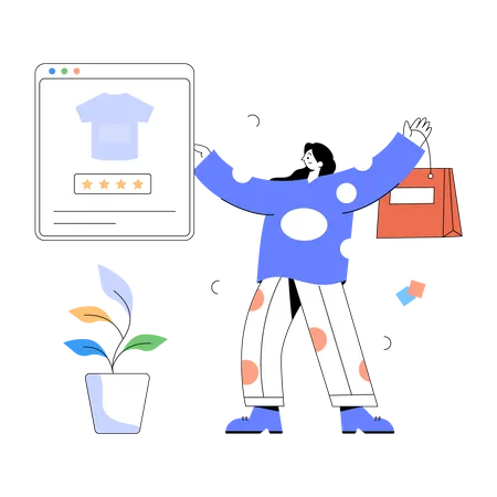 Shopping Website Illustration