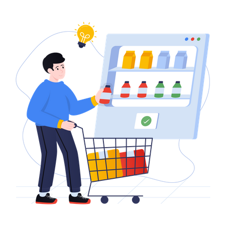 Shopping Website  Illustration