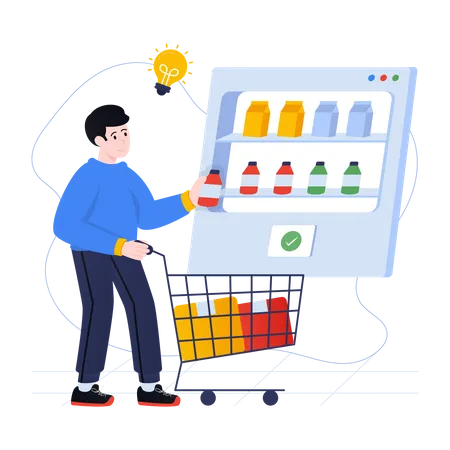 Shopping Website  Illustration